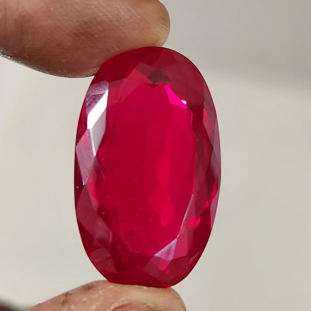 53.70 Ct Heated CERTIFIED Red Ruby Stunning  Shape Oval  Loose Gemstone