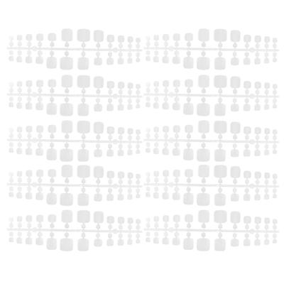 240 Stück Falsche Zehennägel Mattiert DIY Vollabdeckung Quadratisch Kurz Künstliche Zehennagel-Set für Maniküre-Kunst