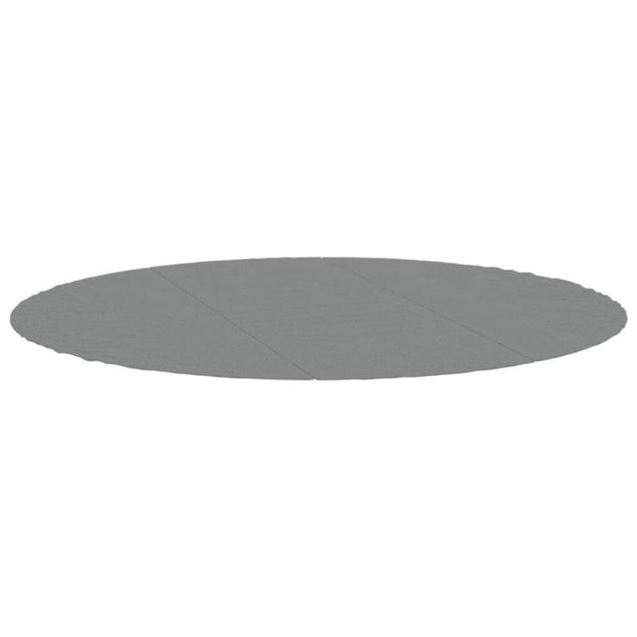 VidaXL Bâche de piscine gris clair Ø396 cm géotextile polyester 94218