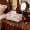 Minimalist Glass Tissue Box Organizer For Countertop Decoration And Small Item Storage Paper Towel Dispenser