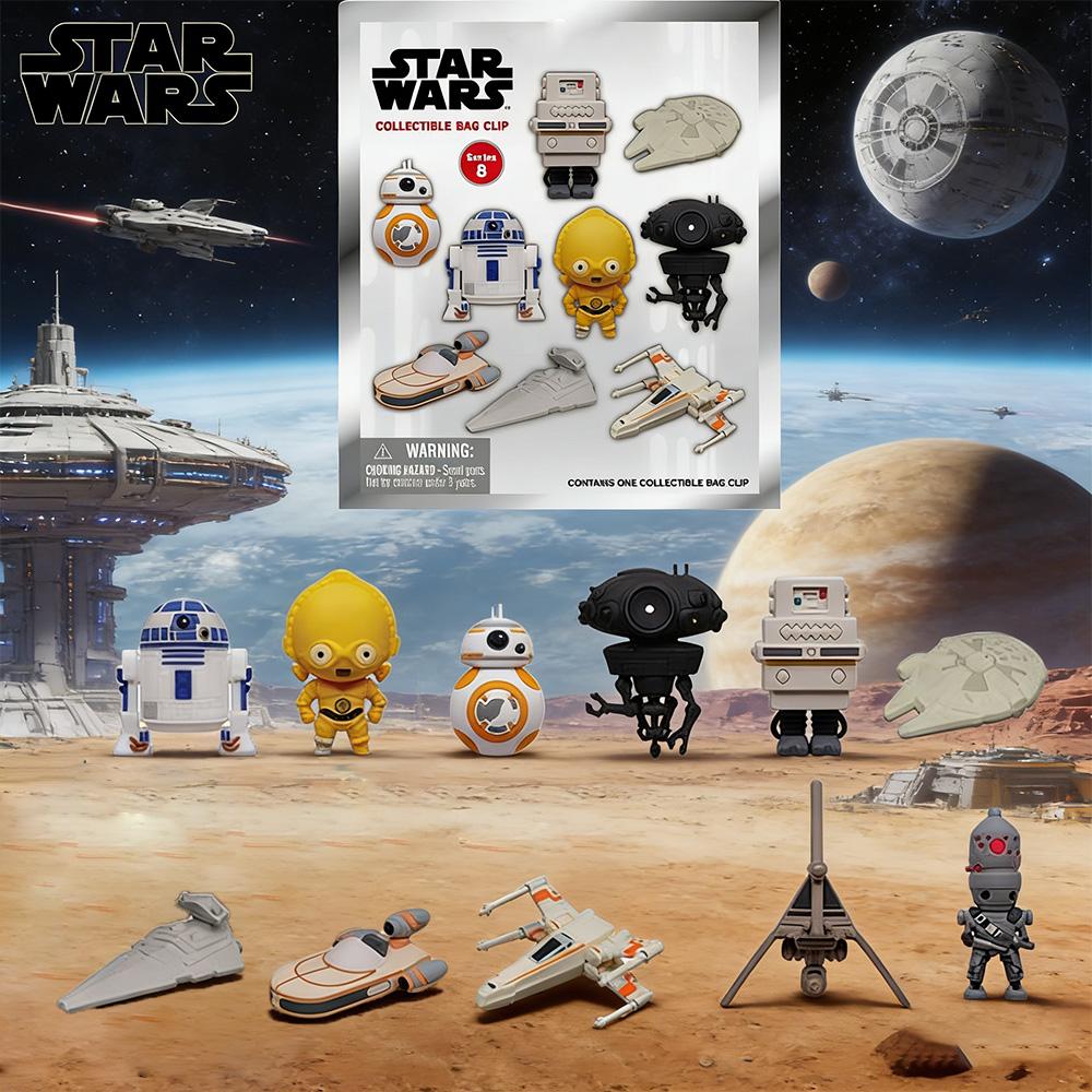 1 Stück Star Wars Offiziell Lizenziert Blind Box 3D Figur Schlüsselanhänger R2-D2 C-3PO Anime Figur Schlüsselanhänger Zufällige Eine Geburtstagsgeschenk