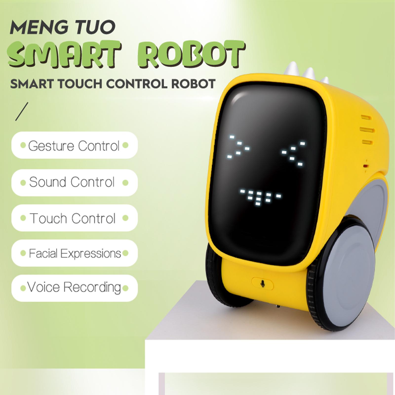 

Intelligent Smart Talking Robot with Facial Expression Voice Recording Control Robotics Rechargeable Toys Dancing Walking Si