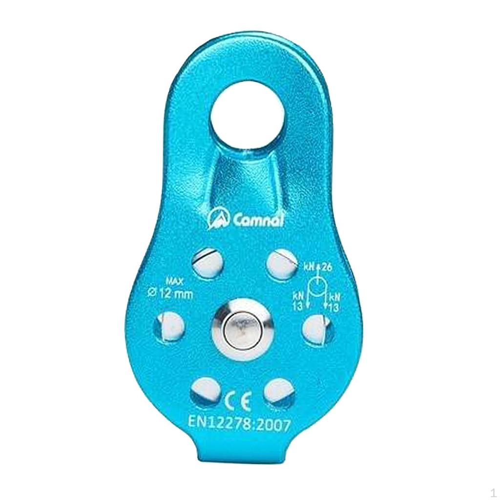 Pulley 26kN Rescuing Climbing with Ball Bearing Rock Single Aluminum Fixed Eye