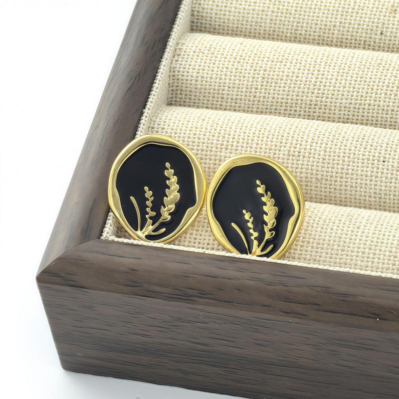 Элегантные белые эмалированные серьги-сердечки из нержавеющей стали для женщин