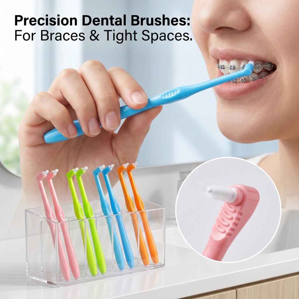 2-teiliges Interdentalbürsten- und Zahnbürsten-Set für und Zahnpflege - Tägliche Hygiene