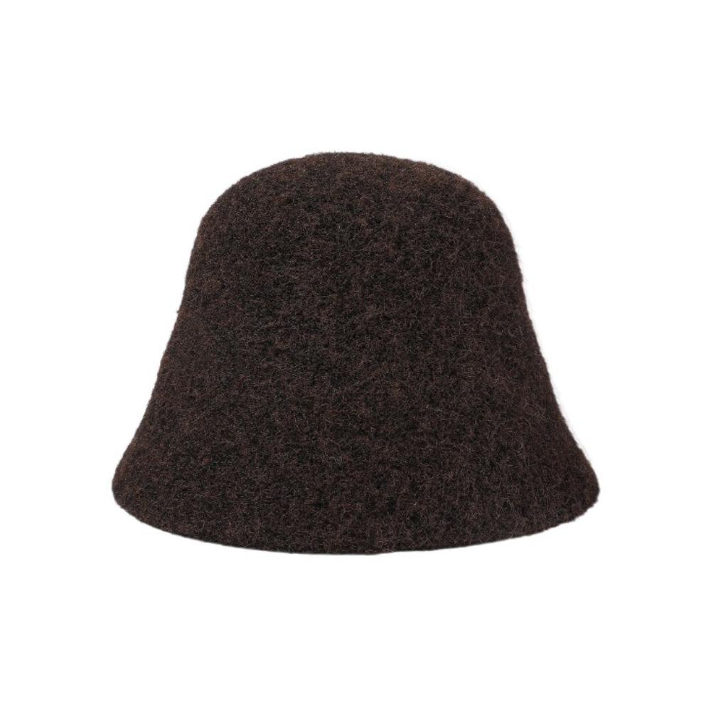 Warm Bucket Hat Vintage Panama Hat Versatile Felt Hat  for Women