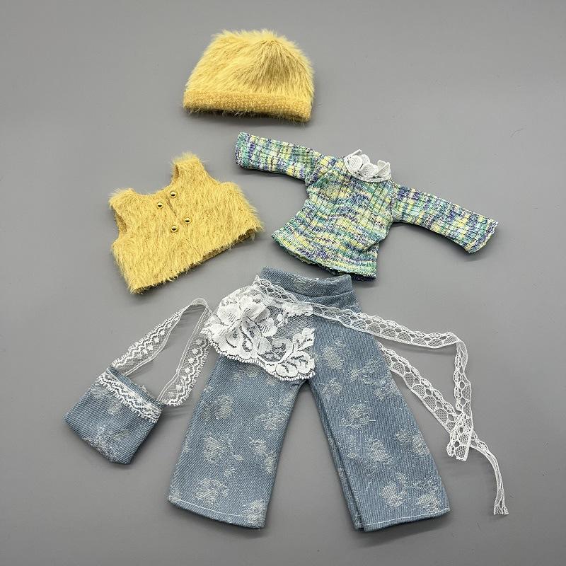 30cm Doll Outfit Set /6 Scale Clothes for GL Body Ghost Mom Casual Dress for Collectible Dolls Playtime