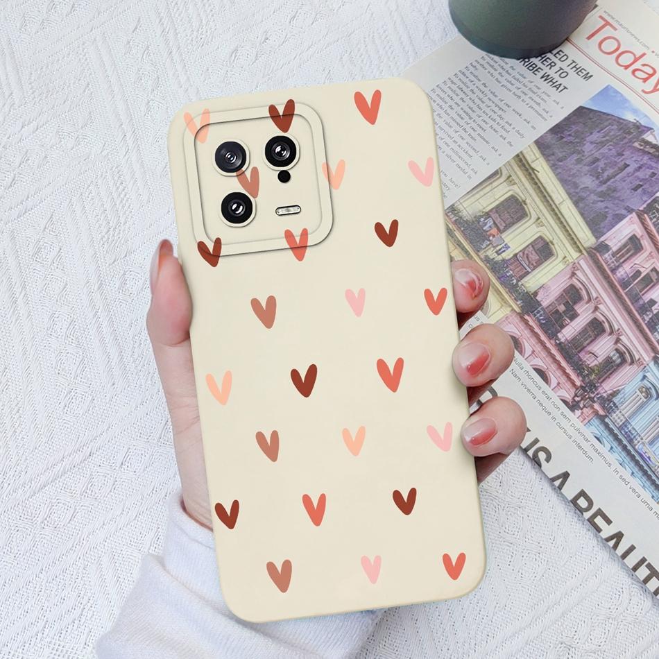 For Xiaomi 13 Pro Lite Civi2 Phone Cases Special Pattern Cover Camera Protection Smooth Liquid Silicone Anti fingerprint Shell