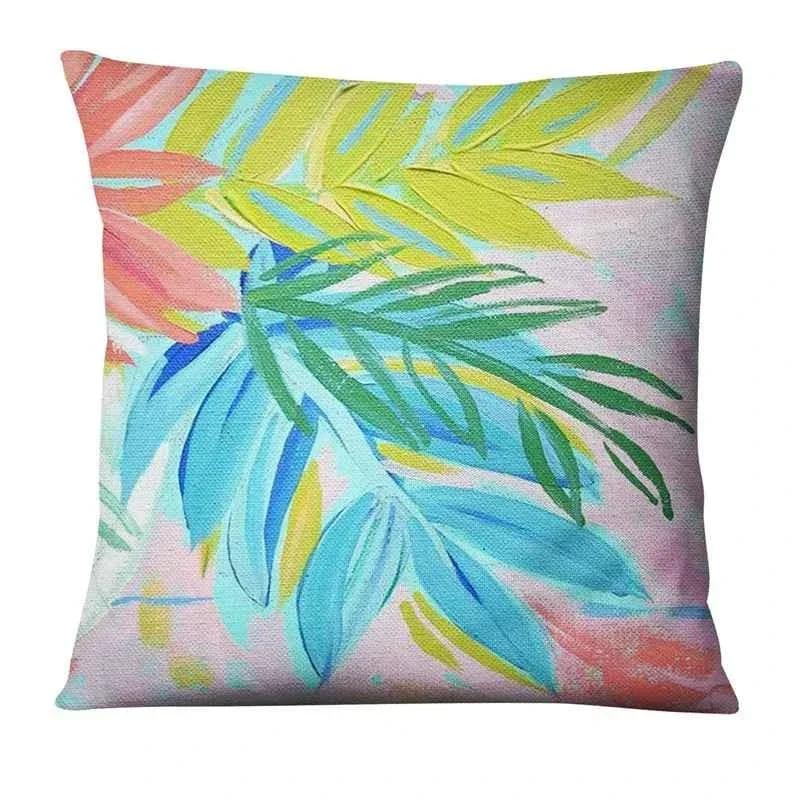 Home Pillow Decoration Watercolor Flowers Painting Print Pillowcase Home Decor Sofa Pillow Decorations Cushions Cover 45X45Cm