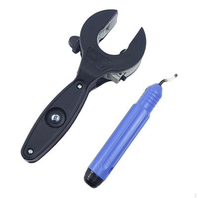 Ratchet Pipe Cutter with Trimming Cutter, Fits 8-29mm, Portable Hand Tool for Tight Space, Aluminum