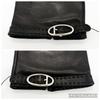 Extremely beautiful item HERMES Lambskin Soya Gloves Black 7 Sizes