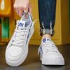 Niedrige Herrenschuhe, neue Sportschuhe für Frühling und Herbst, Boardschuhe, flache Schuhe für Studenten, Freizeitschuhe mit Zehensteg, weiße Schuhe für Jugendliche