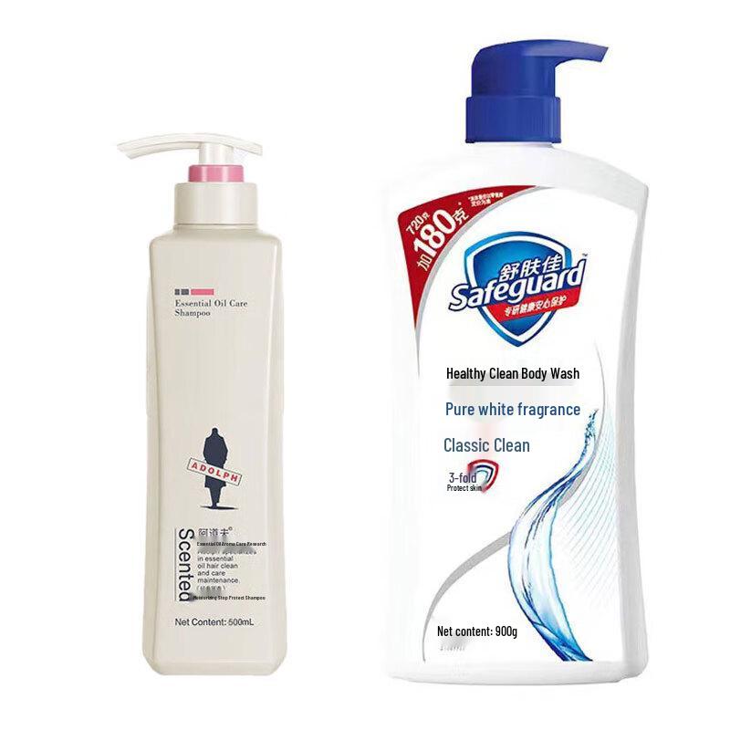 Adolph Repair Shampoo & Safeguard Body Wash Bundle