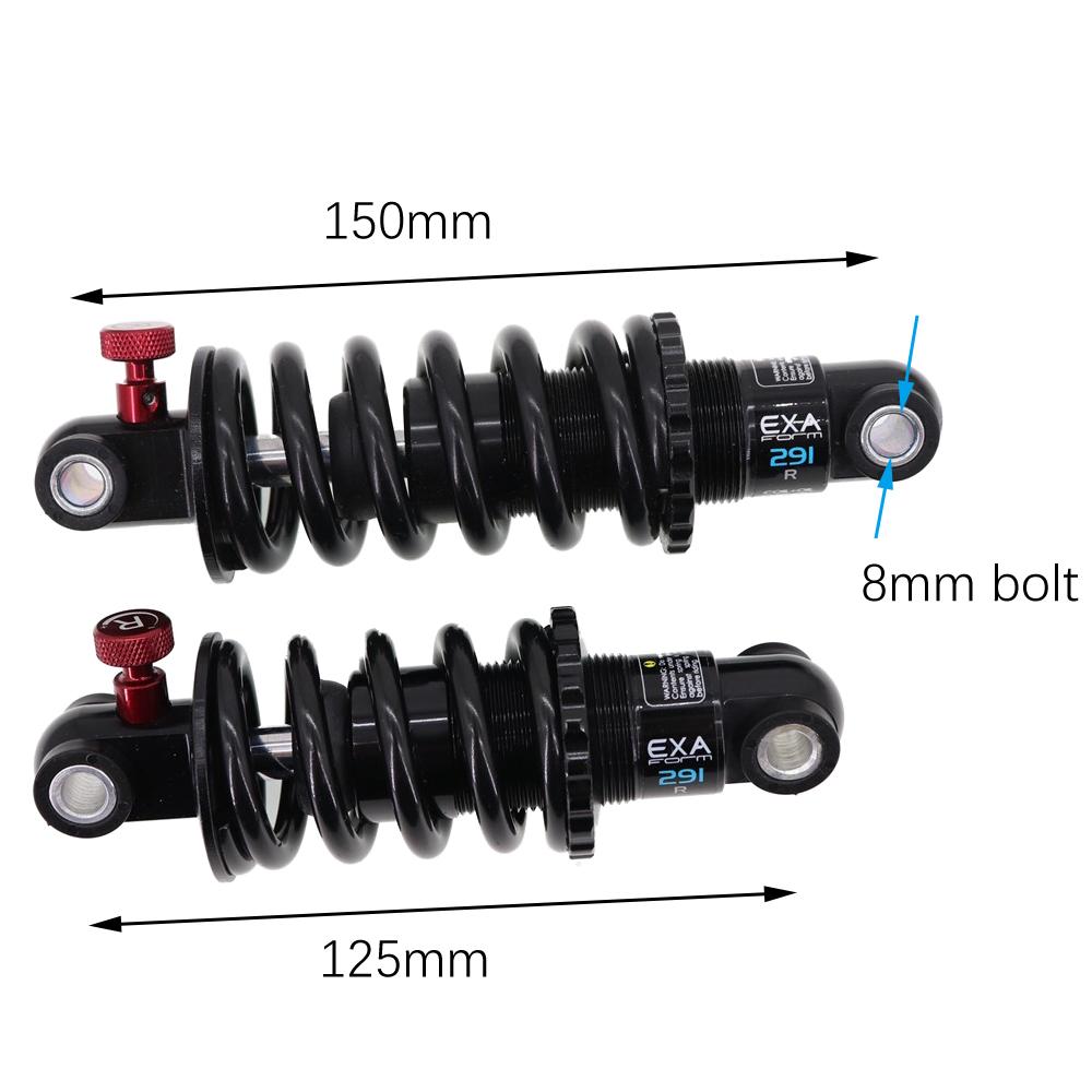 EXA Form Bakre Stötdämpare 291R returfjäder justerbar Fjädringsfjäder Kindshock Downhill MTB Cykel 125mm 150mm Elskoter