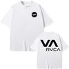 White Classic Logo Renowned Trendy Sports Brand T-Shirt Cotton Graphic Tee Unisex Unisex Summer Streetwear