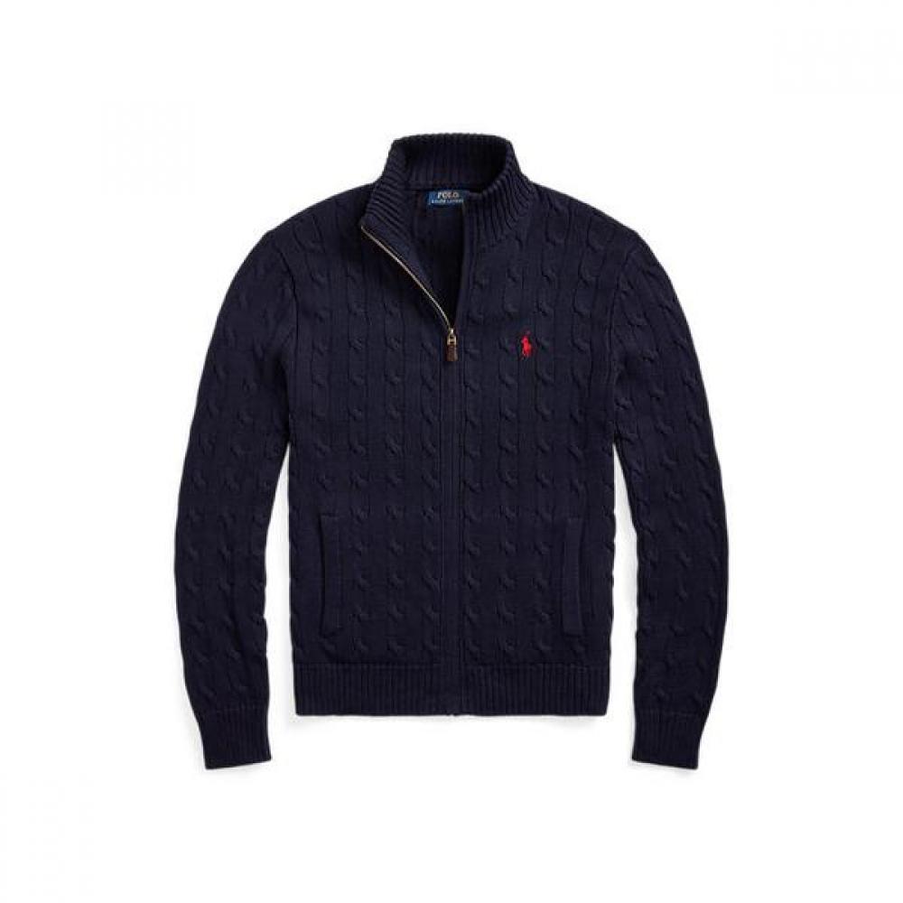 Polo Ralph Lauren Men S Cable Knit Cotton Full Zip Sweater mnpoSwe16821353400