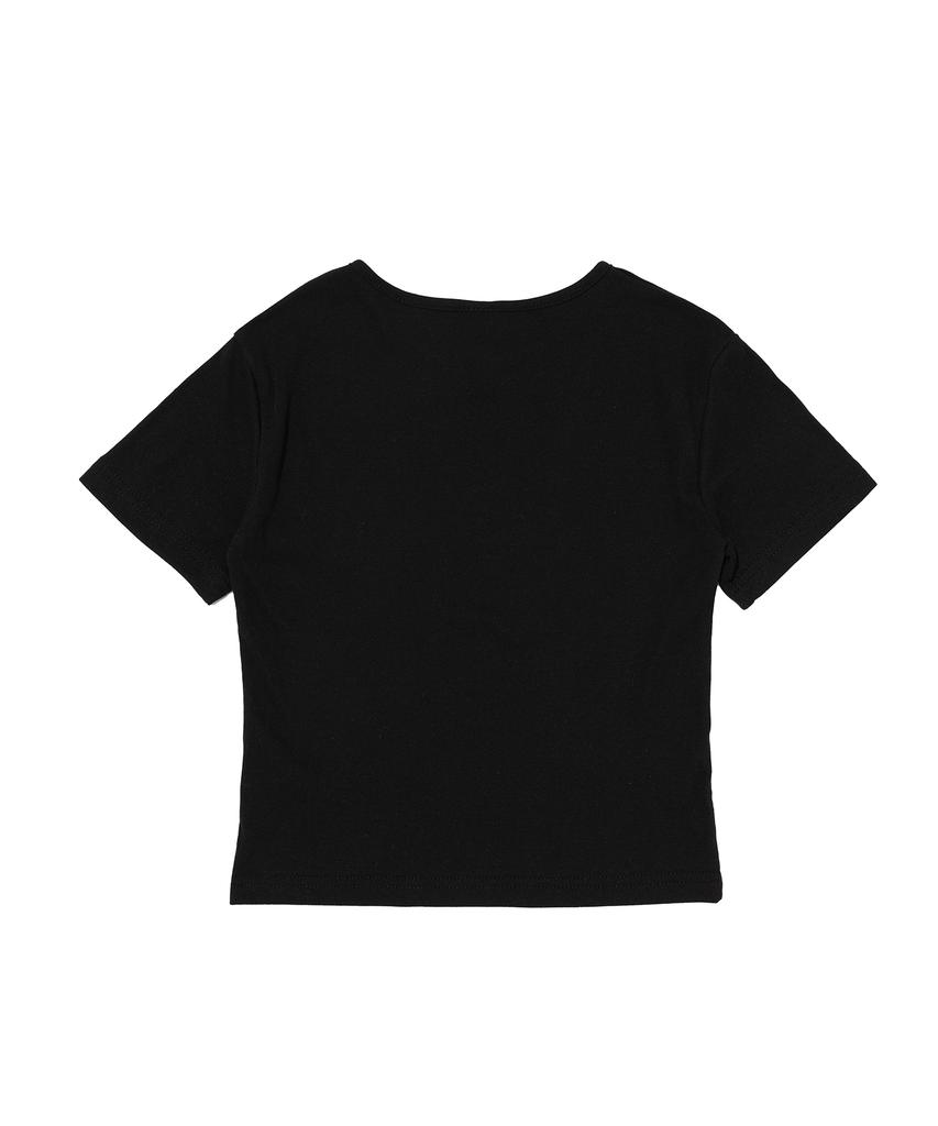 CARGOBROS FOR WOMAN 85 Varsity Crack Short Sleeve T-Shirt (Black)