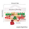 4Pc/Set Merry Christmas Tree Santa Claus Bracelet For Women Xmas Deer Crystal Polymer Clay Beads Woven Bracelet New Year Jewelry