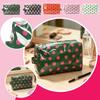 PVC Polka Dot Cosmetic Bag Travel Toiletry Organizer Waterproof Makeup Storage Case with Zipper Closure for Daily Use Washroom and Journey Essentials