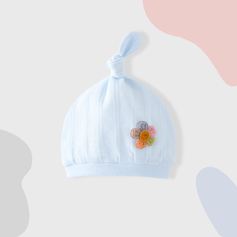 Four Seasons Newborn Knitted Cotton Hat - Warm, Soft, Windproof, Conical Style