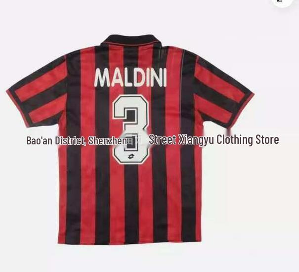 93–14AC Klassisches Retro-Fußballtrikot: 22 Kaka, 32 Beckham, 80 Ronaldinho, 99 Ronaldo