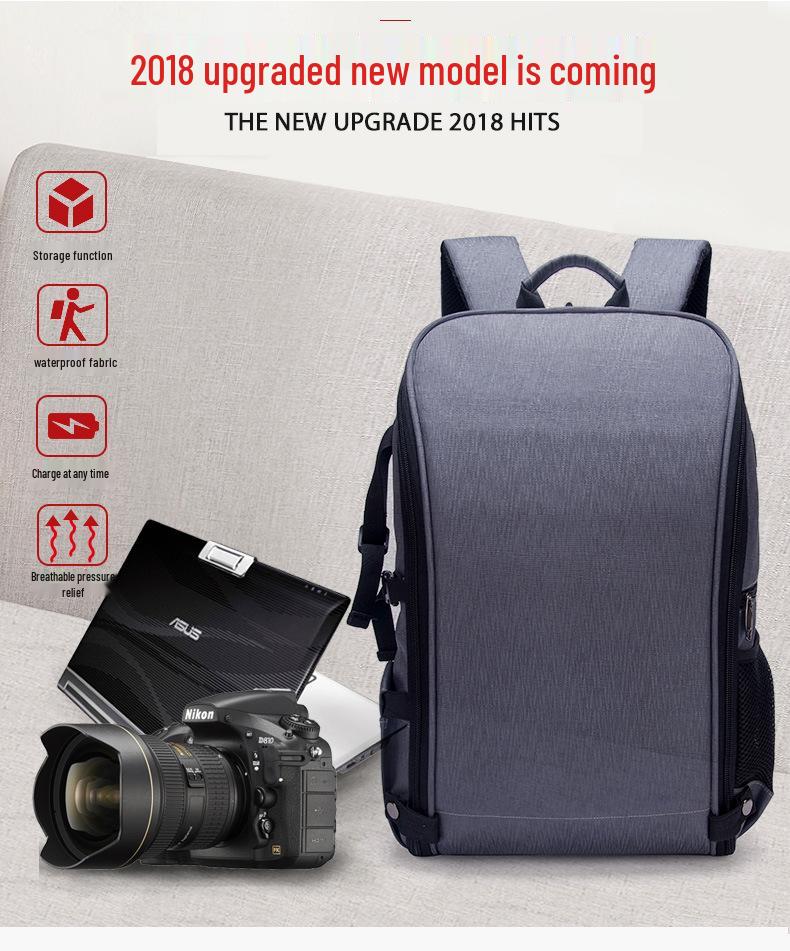 Outdoor Waterproof Folding Camera Bag - Wear-Resistant, Fashionable Double Shoulder Digital Photography Laptop Backpack