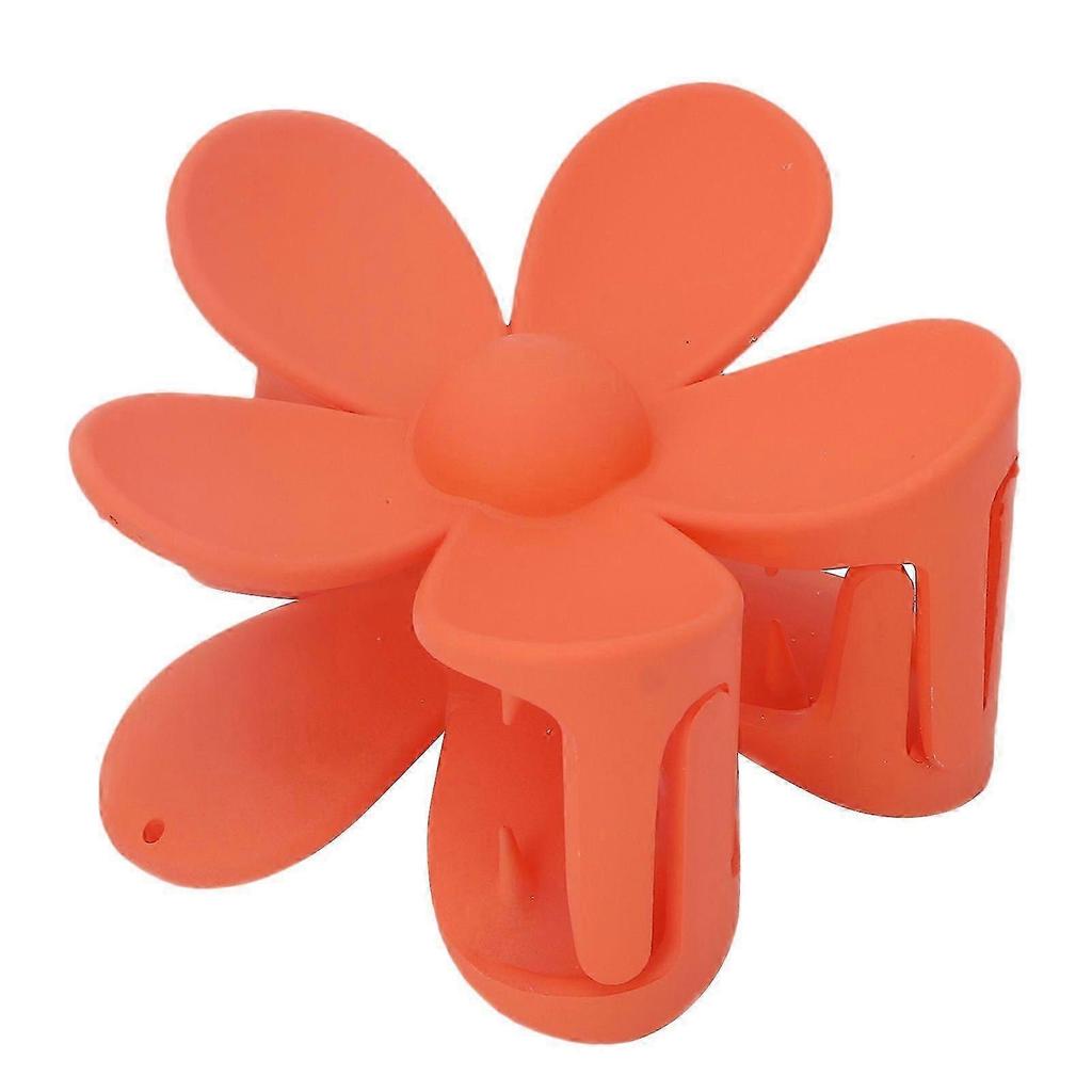Flower Hair Clip Big Non Slip Matte Cute Women Girls Hair Accessories for Thick Normal Thin HairOrange