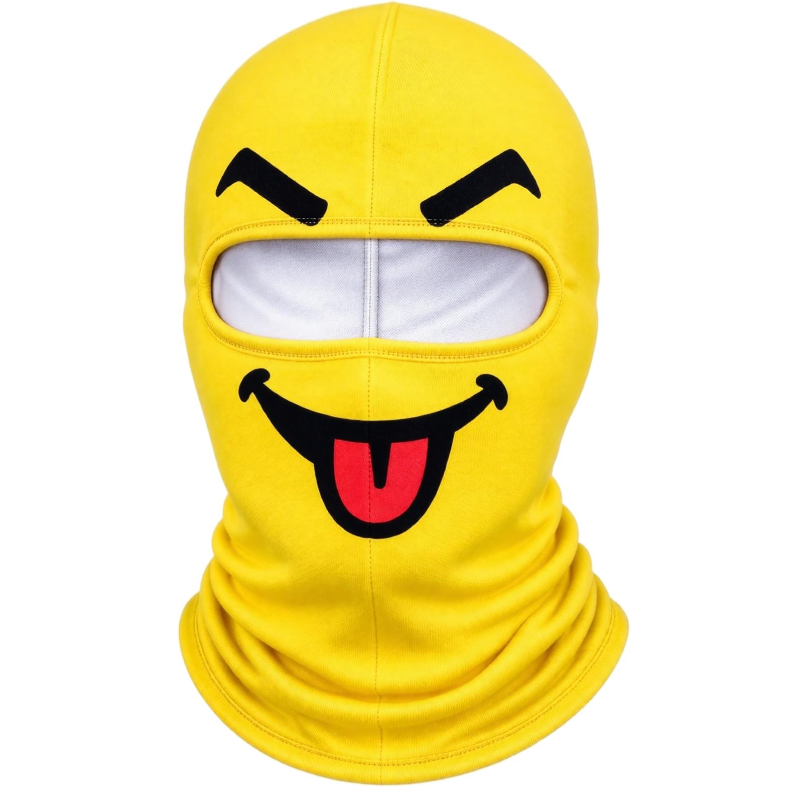 lustige Maske Snowboarden Radfahren winddichte Kopfbedeckung Maske one size yellow