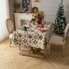 Christmas Woven Jacquard Tablecloth Dining Table Holiday Party Decor Rectangular Cotton Blend 140x140cm To 140x320cm
