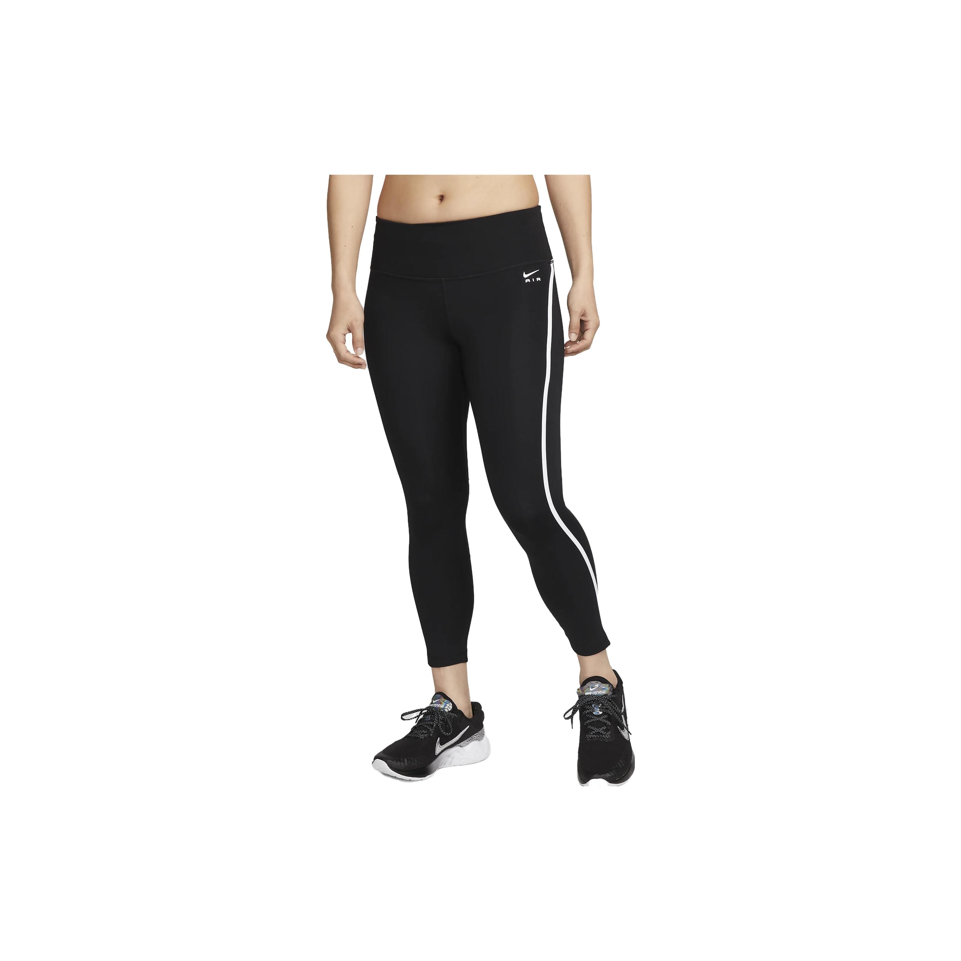 

Nike Slim Fit Logo Print Striped Sports Long Pants Women bottoms Black FB7613-010 XS