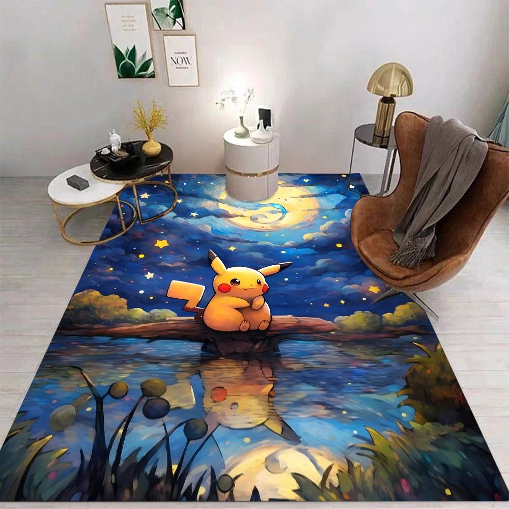 Pokemon Cartoon Carpet Rug for Home Living Room Bedroom Sofa Doormat Child Play Area Rug Non-slip Floor Mat Gift
