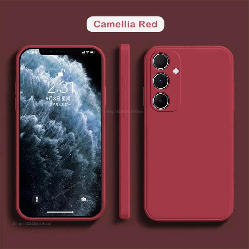 

For Samsung Galaxy A55 Case Original Liquid Silicone Phone Cases funda For Samsung Galaxy A55 A 55 5G Case Protective Soft Cover
