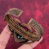 Brățară multiplă din turmalină fațetată bracelet manșetă reglabil înfășurat cu sârmă de cupru bijuterii cu pietre prețioase brățară handmade bijuterii din cupru cadouri pentru soție