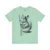 Engraving Style Rafting Chinchilla T-Shirt/ Unisex Jersey Short Sleeve Tee
