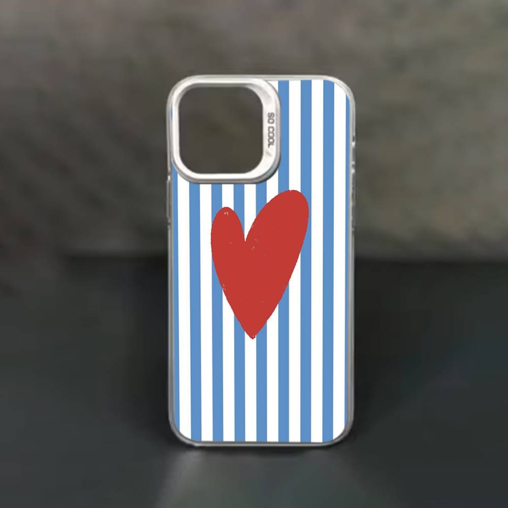 Colorful Striped Minimalist INS Couple   phone Case for iPhone 17 11 12 Pro Max Plus Mini Air SE  16e 14 15 16 13 Soft Shell