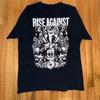 VTG Rise Against Band Album Schwer Baumwolle Schwarzes T-Shirt S-5XL Unisex TR947