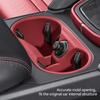 Silikon Auto Center Console Organizer Lagerung Getränkehalter Box Schwarz Rot Zubehör Modifikation Für Porsche Cayenne 2024 2025
