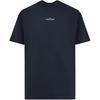 Letter Round Neck Short Sleeve T-Shirt Men Tops Blue K2S152100037S0241-V0020