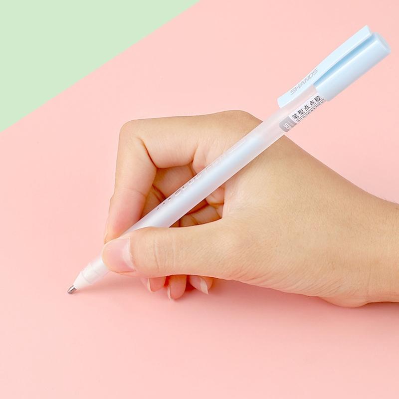 Creative Precision Adhesive Stick Pen Fine Point Quick Dry Dot Liner Glue Pen for Scrapbook Journal DIY Art Papercra