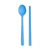 Kids' Portable Non-Slip Colored Silicone Chopsticks & Spoon Set