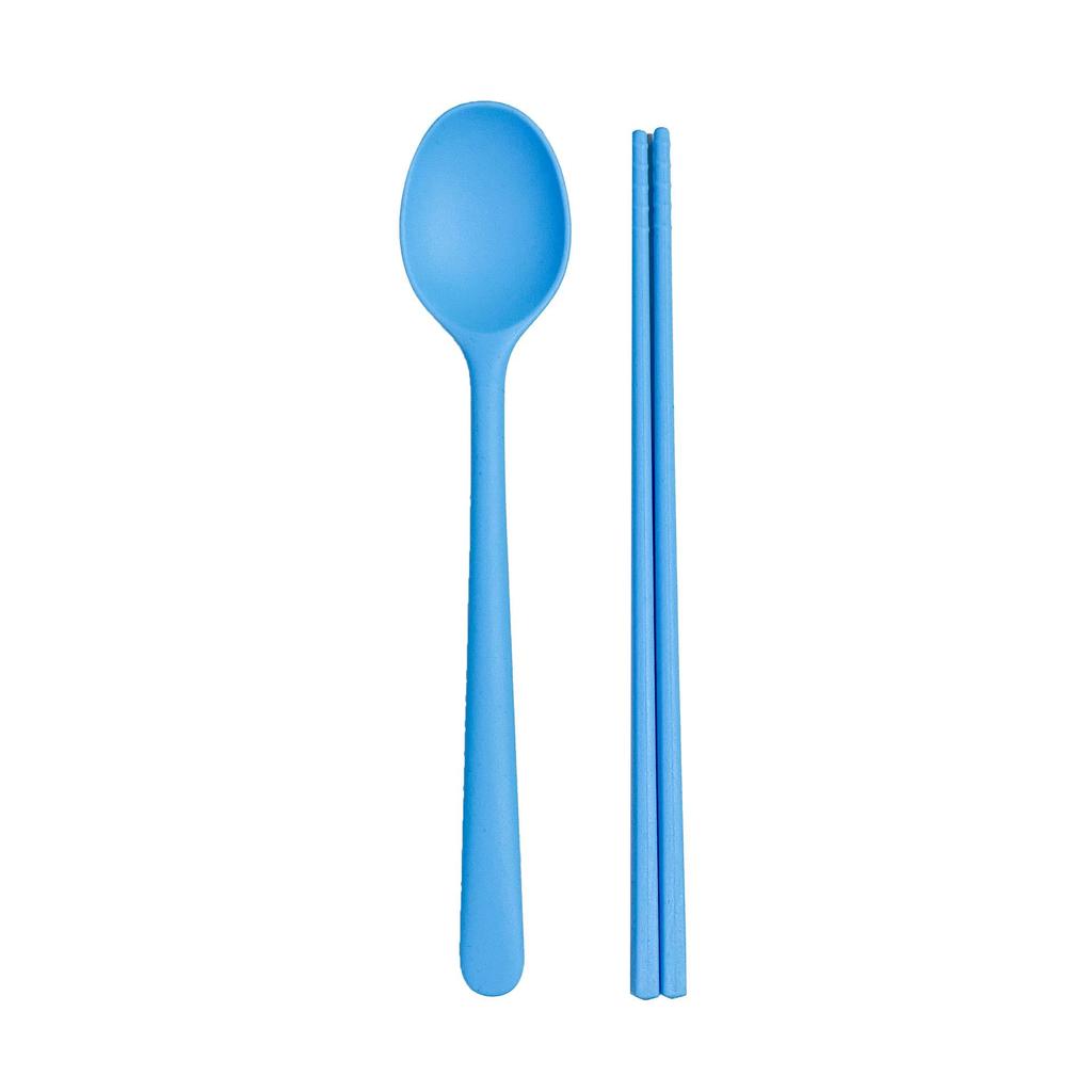 Kids' Portable Non-Slip Colored Silicone Chopsticks & Spoon Set