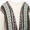 Autumn New Women's V-neck Jacquard Loose Coat - European & American Street Fashion