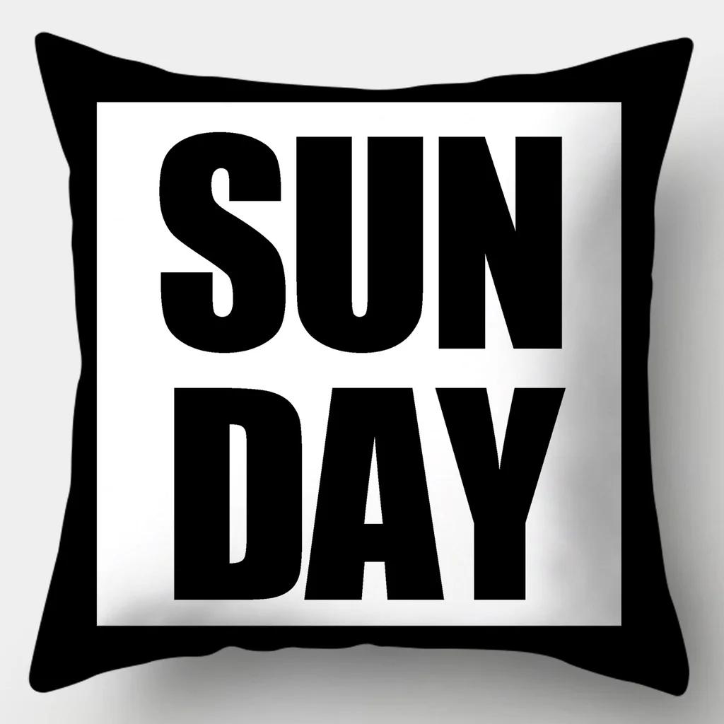 Black and White Series Cushion Cover 45cmX45cm Pillow Case Square Sofa