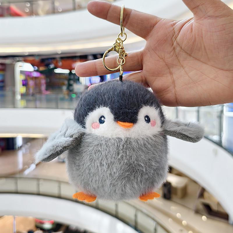 Internet Celebrity Penguin and Sparrow Plush Pendant Keychain Toy