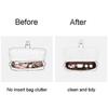 EverToner for DIANE Felt Organizer Insert Bag Makeup Handbag Travel Organizer Inner Purse Cosmetic Bag Base Shaper