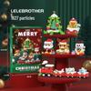 Stavebnice Santa Clause z mikročástic: 60 typů, Slepá krabička kompatibilní s Lego