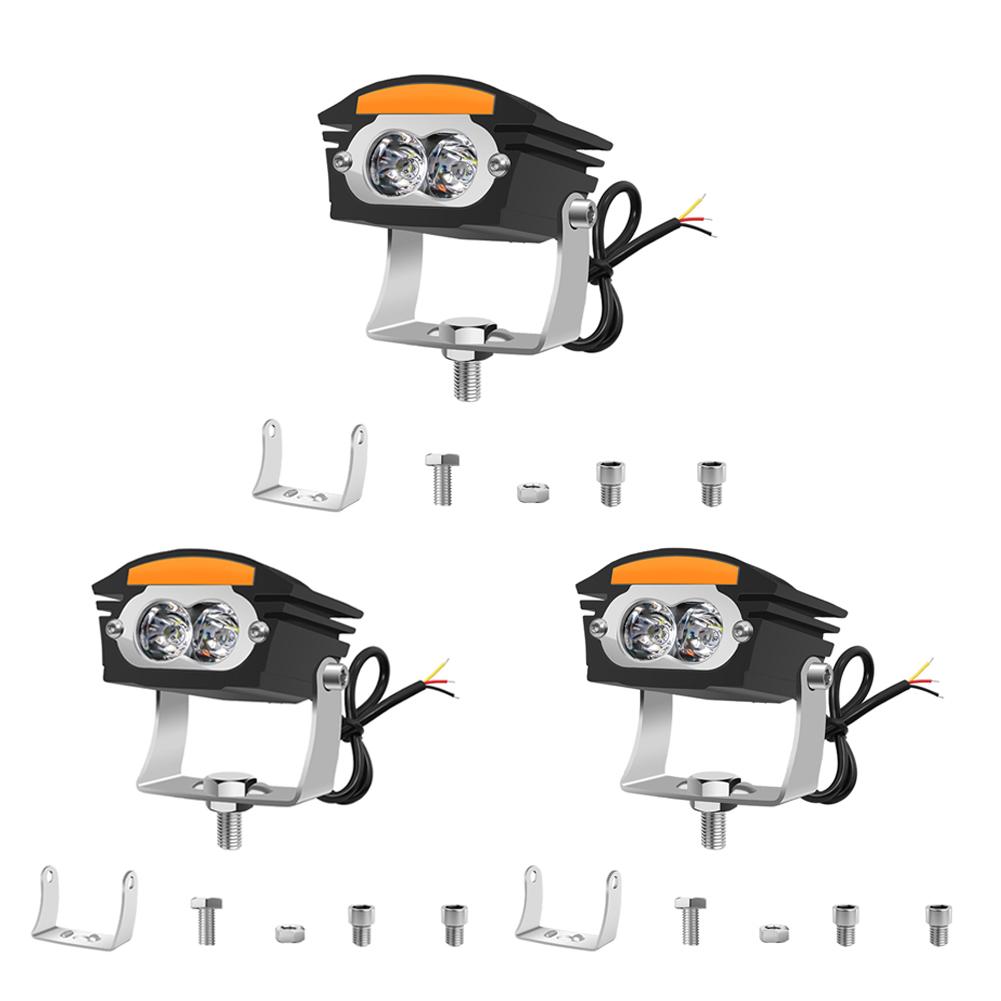 12-80V LED Fog Spot Light High Low Beam Strobe Owl Eye LED Lights Waterproof Motorbike Running Lamp Motorbike Scooter Fog Lamp