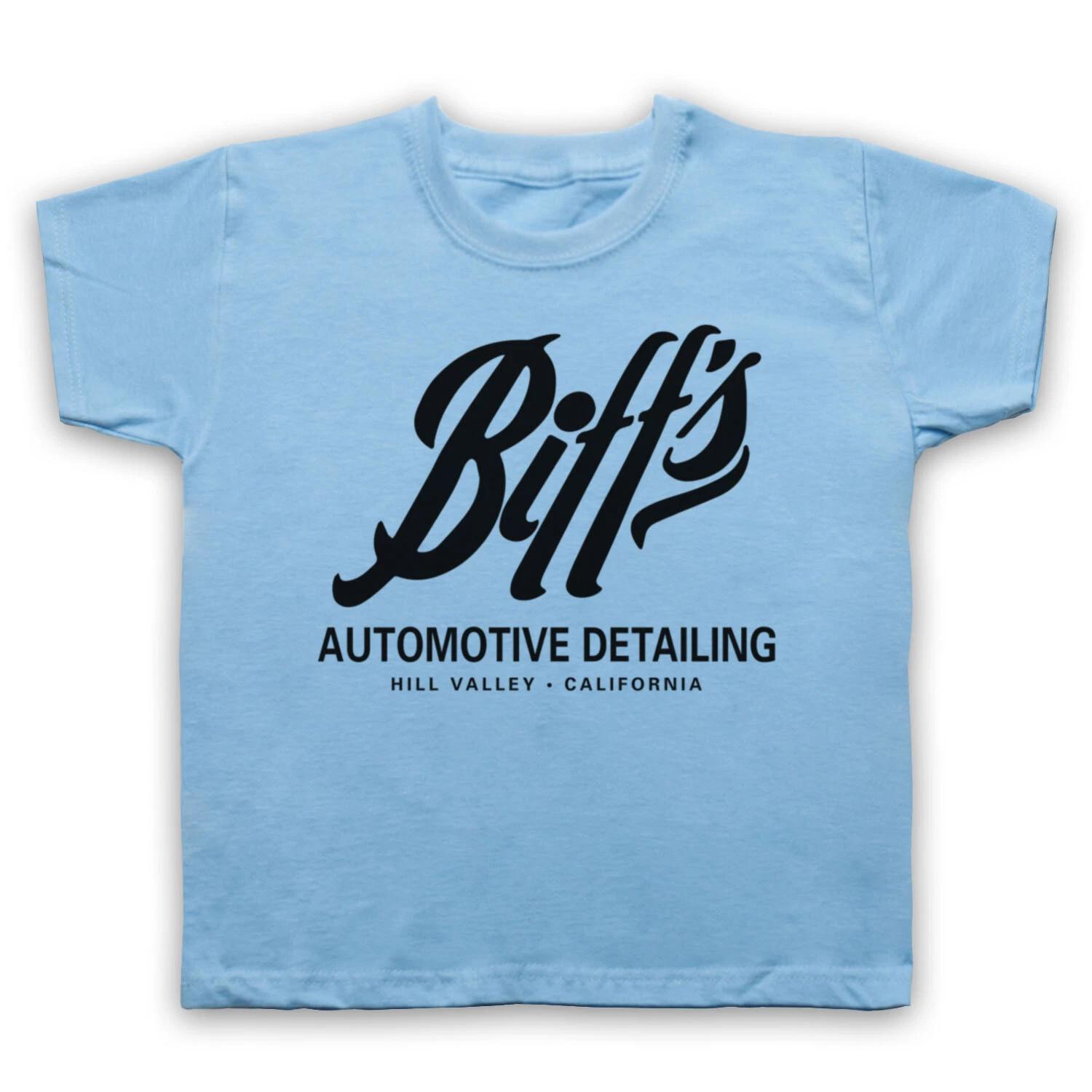 BACK TO THE FUTURE BIFF S AUTOMOTIVE DETAILING SCI FI KIDS CHILDS Boys Baby Children T-shirt 130
