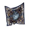 New Style Silk Scarf Dark Floral Design High-end Shawl Scarf Light Imitation Silk Square Scarf Scarf