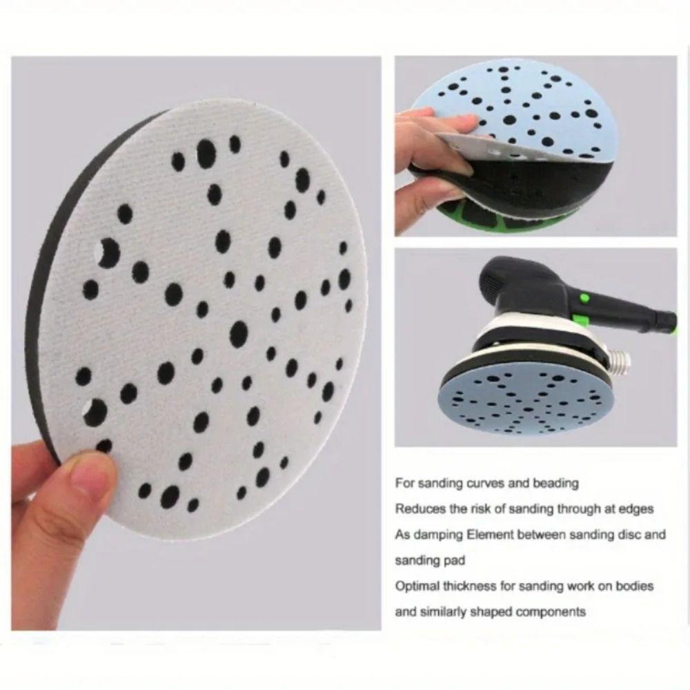1Pcs New 6inch 150mm Sponge Interface Pad Soft 49-Holes Sander Backing Pads Sanding Discs Buffer Pad For Sanding Pads
